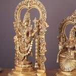 Pure Brass Tirupati Balaji with Padmavathi Thayar Set | 22" Divine Duo | 27.5kg Temple Grade Masterpiece | Sacred Murti Pair | Jaipurio